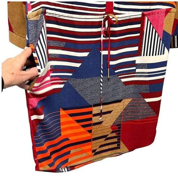 Diane Von Furstenberg Freya Silk Blend Colorful Abstract Shift Dress Women’s 8 - Picture 7 of 15